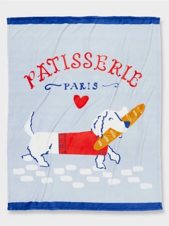 Pillowfort Patisserie Bread Thief Pet Shoppe Kids’ Throw Blanket 60”L x 50” W