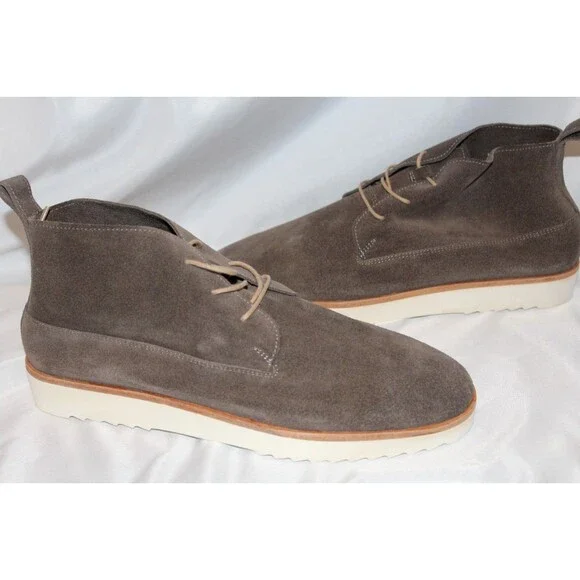 NISOLO MEN'S TRAVEL CHUKKA SUEDE‎ LIGHTWEIGHT DRESS SHOES GRAY SZ 8 NIB