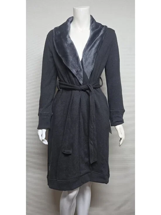 UGG Duffield Black Bear Heather Robe Womens Size Xsmall. New with tag