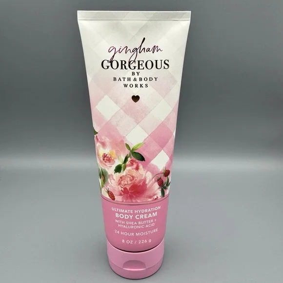 Bath & Body Works GINGHAM GORGEOUS Ultimate Hydration Body Cream‎ 8oz.