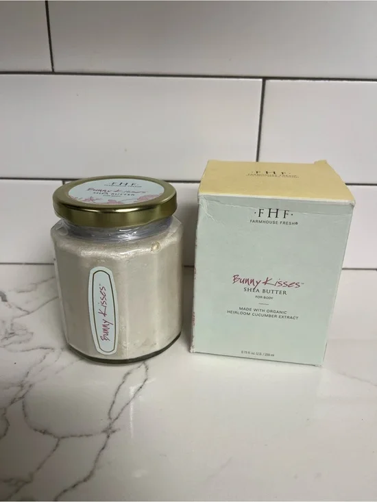 Farmhouse Fresh Bunny Kisses Shea Butter Moisturizing‎ Body Cream 8.75Oz Sealed