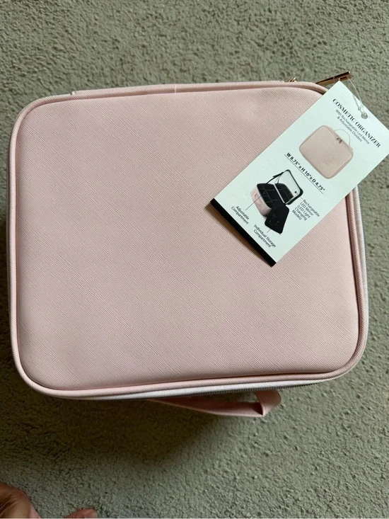 Pink Cosmetic Organizer Travel Case