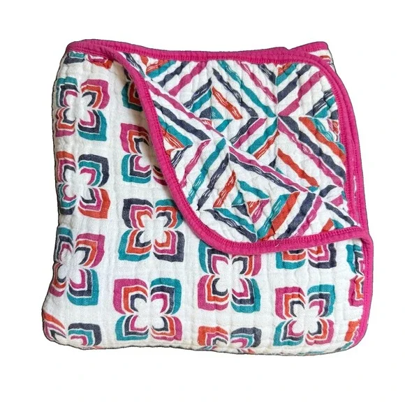 Aden & Anais Flipside Dream Blanket 45x45 Discontinued Print Rare Kaleidoscope
