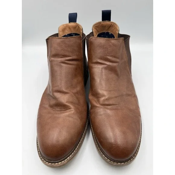Steve Madden M Master Mens 11.5 Brown Chelsea Boots Pull On‎ Ankle