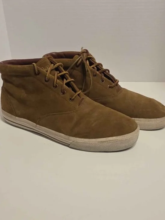 Polo Ralph Lauren Zale Men's Oiled Suede Chukka Sneakers - Brown - Size 13