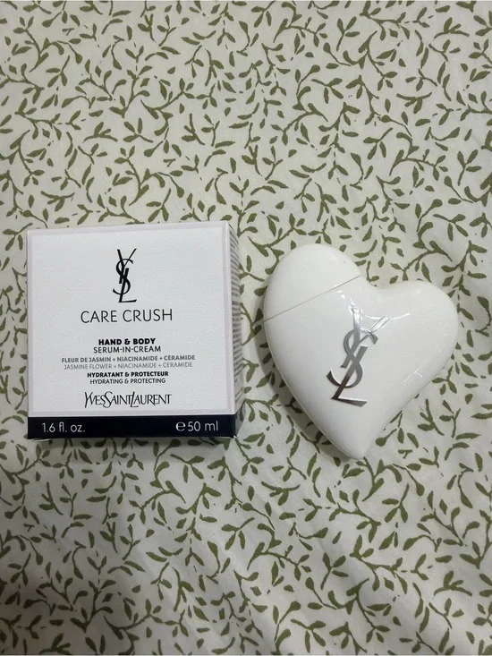 Yves Saint Laurent Care Crush Hand & Body Serum-in-Cream White Heart Jar