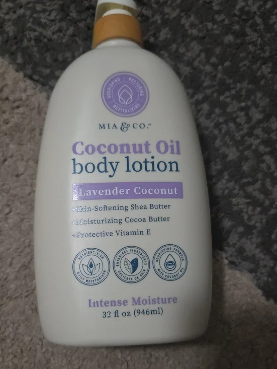 Lavender Coconut Coconut Oil Body Lotion - White
