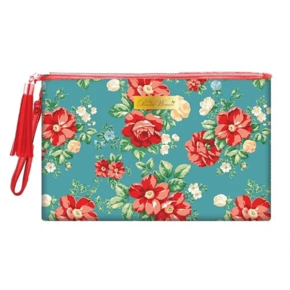 The Pioneer Woman Cosmetic Tote Womens OS Multicolor NWT Breezy Blossom Floral