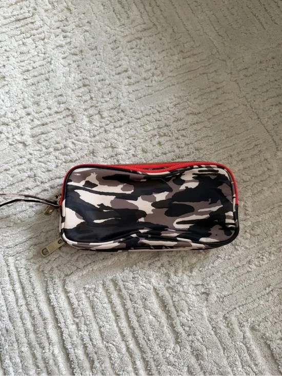 Trina Camouflage Print Nylon Wristlet Pouch