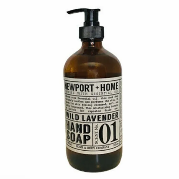 Newport + Home Hand Soap, Wild Lavender 16 fl oz, 473 ml