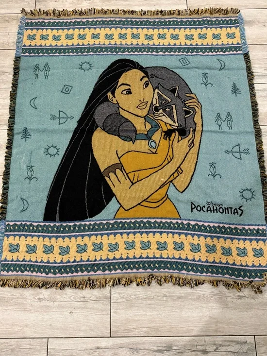 Disney’s Pocahontas vintage blanket