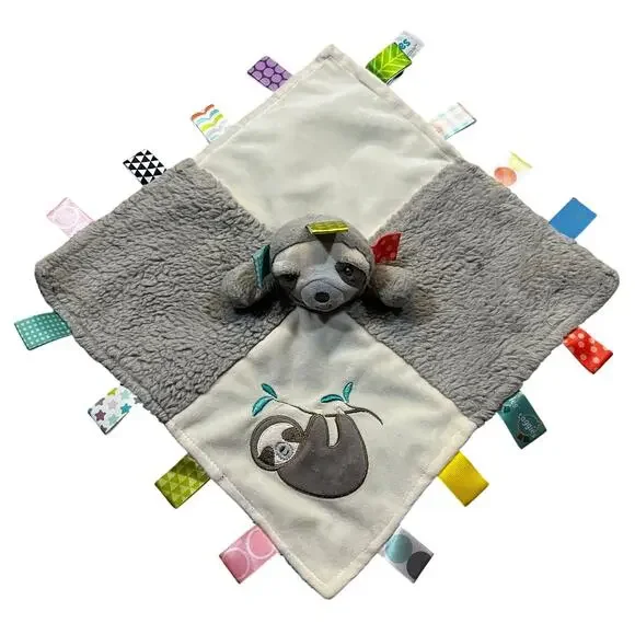 Mary Meyer Taggies Soothing Sensory Security Blanket, Molasses‎ Sloth