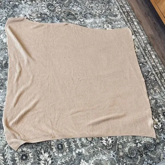 Cotton Blend Knit Throw