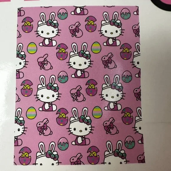 Hello Kitty Easter Bunny Silk‎ Touch Throw Blanket Pink 40x50 Sanrio Northwest