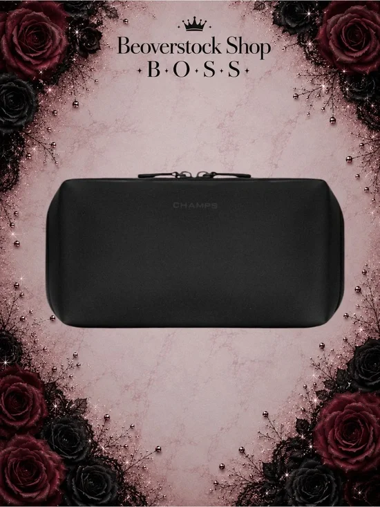 New NWT Unisex CHAMPS Onyx Waterproof Toiletry Makeup Storage Bag