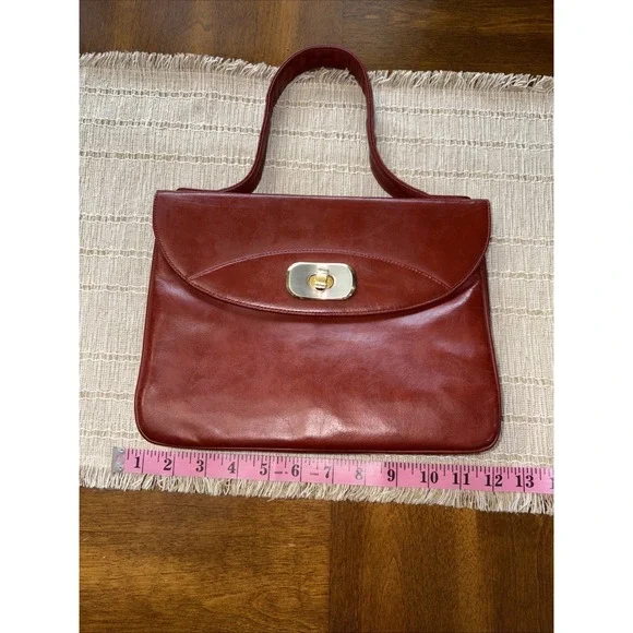 VTG Bags By Francois Of California Top Handle‎ Purse Twist Close