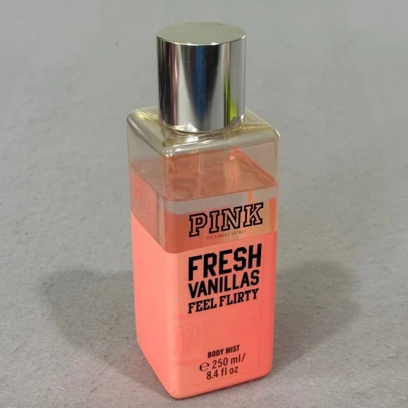Victoria's Secret PINK Body Mist Women Fresh Vanillas Feel Flirty Pink 8.4oz
