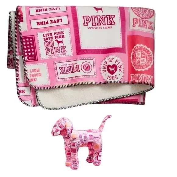 Victoria Secret's Blanket/Mystery Mini Dog Combo NWT/NIP