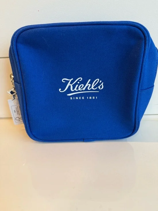 **NWT** Kiehl's Blue Make Up Bag