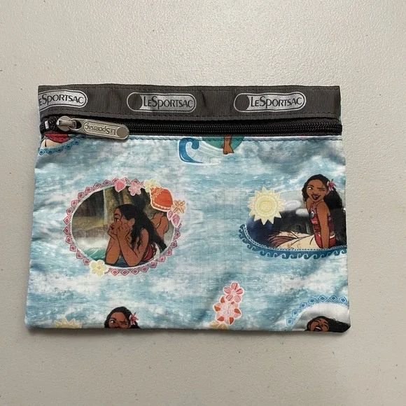 LeSportsac Disney Moana Waverider Mini Bag‎ Makeup Cosmetic Pouch Bag B24