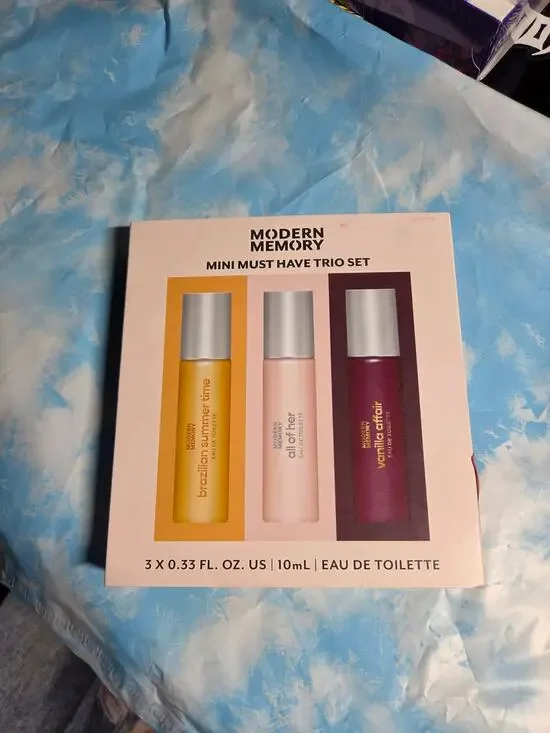 NIB modern memory mini must have Trio set 3 x 0.33 fl oz, 10 mL.