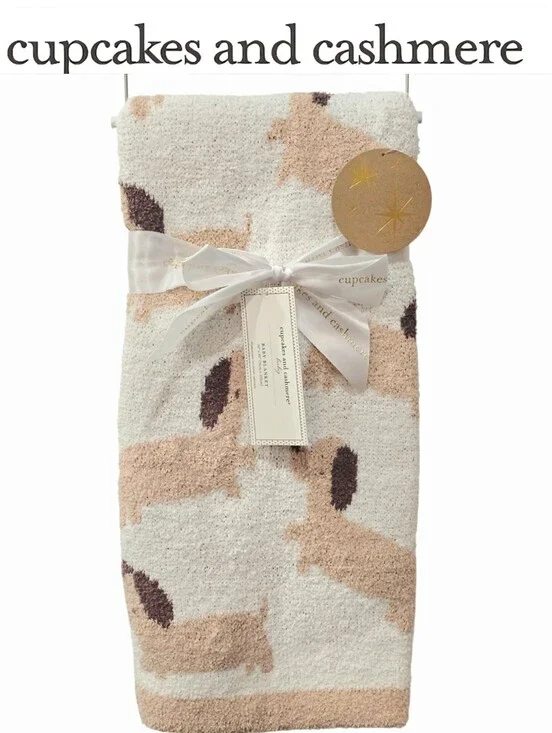 Cupcakes & Cashmere Dachsund Baby Blanket
