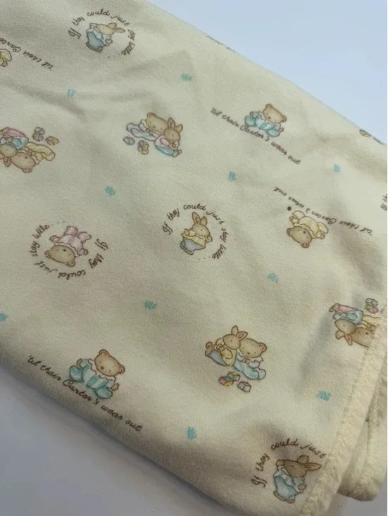 Vintage Carter's Classics 'Til Their Carters Wear Out Baby Blanket Made in USA
