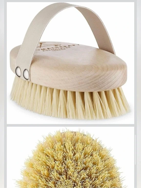 NWT Wooden Dry Brush - Cactus Bristles
