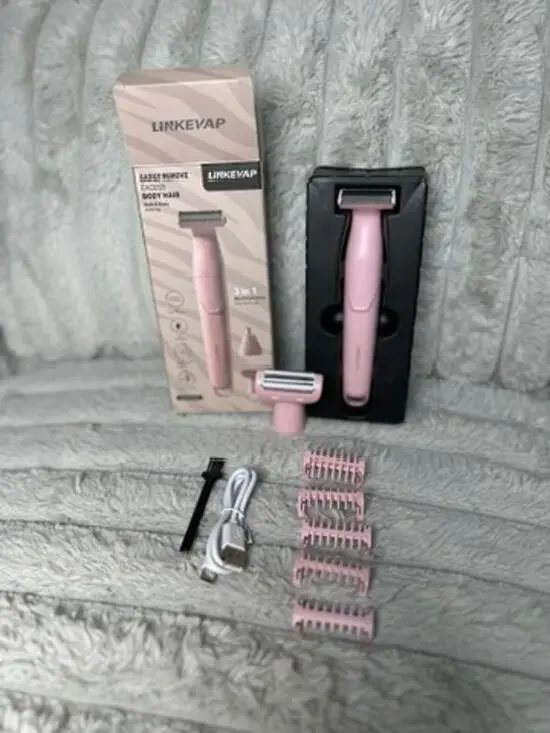 LINKEVAP 3-in-1 Women's Electric Shaver Rechargeable Waterproof Grooming Tool