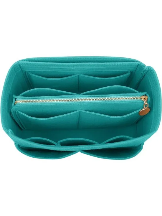Felt Purse Organizer Insert - Tote Bag Shaper with 5 Dividers for Easy Storage