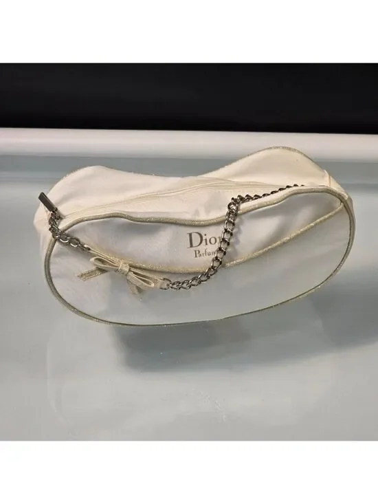 Vintage Y2K Dior Parfum Perfume Trousse Cosmetic Promo Bag Clutch Chain