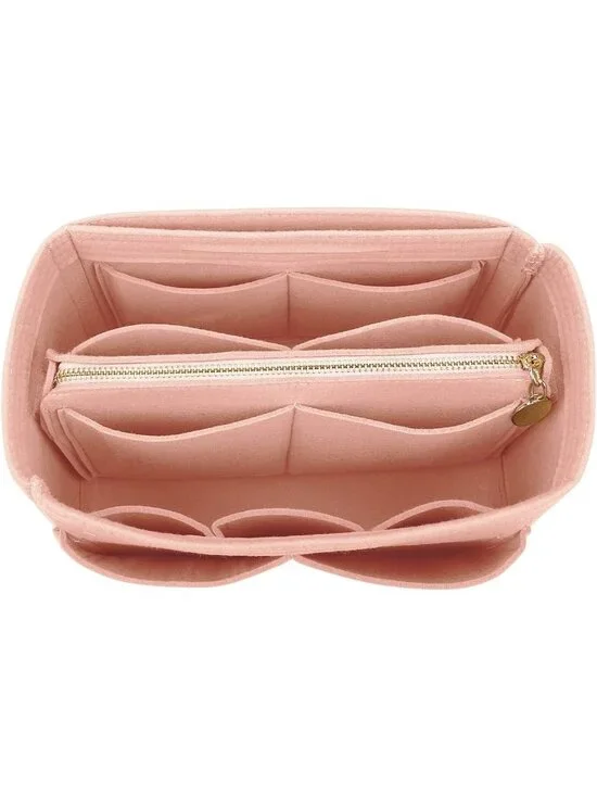 Felt Purse Organizer Insert - Tote Bag Shaper with 5 Dividers for Easy Storage