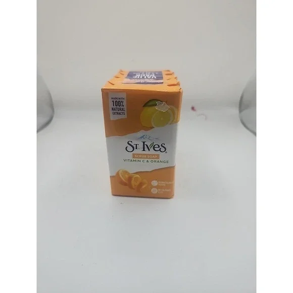 St. Ives Exfoliating Scrub Soap Vitamin C And Orange  4 Bars -   New