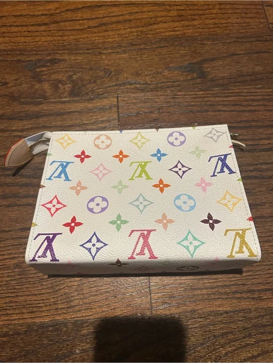 Louis Vuitton x Murakami White Multicolor Monogram Toiletry 19