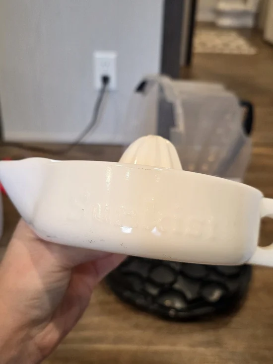Vintage Sunkist Juicer. Milk Glass