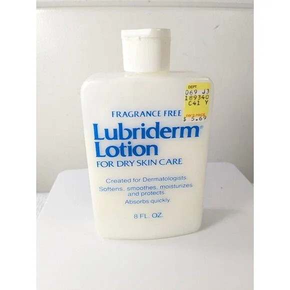 Vintage Lubriderm Lotion for dry skin care Fragrance Free 1990 '90s