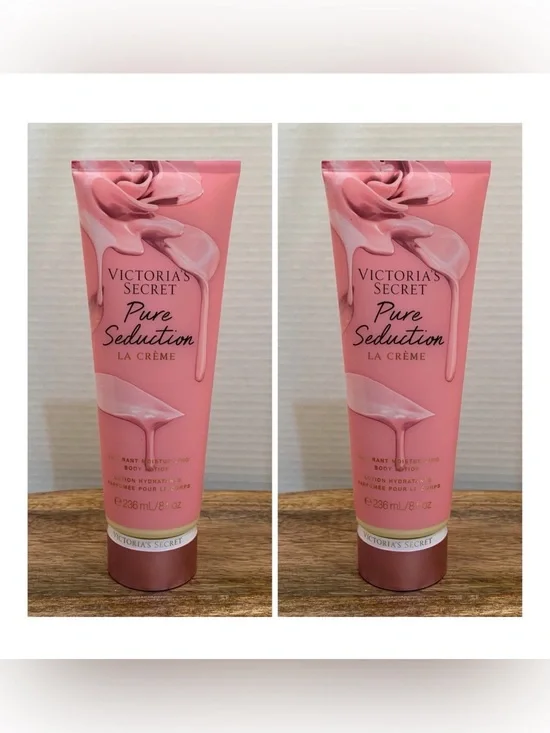 Victoria's Secret PURE SEDUCTION LA CRÉME Fragrance Lotion ~ 8 fl.oz. (Lot of 2)