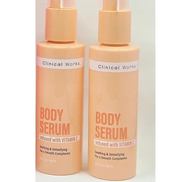 Clinical Works Vitamin C Body Serum 5.6oz 2pk - Soothing, Detoxifying