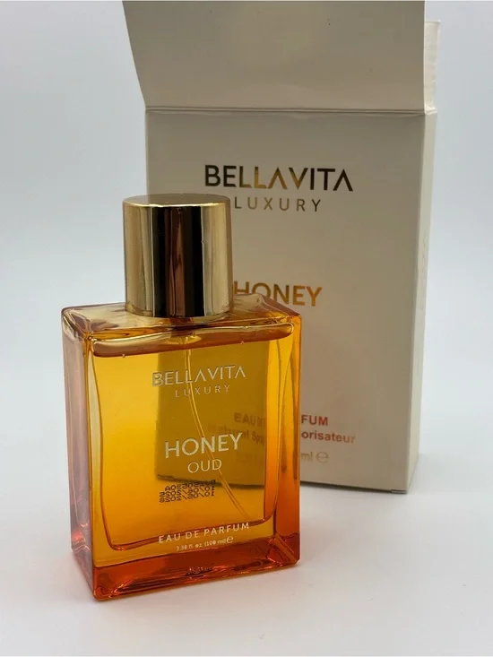 BELLAVITA LUXURY HONEY OUD , 3.38 fl Oz Natural Spray  100ml