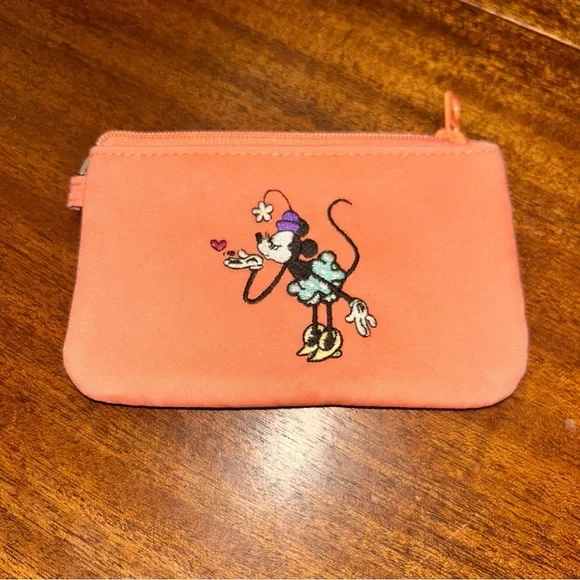 Vera Bradley Disney Limited Esition Orange Pouch with Minnie Design