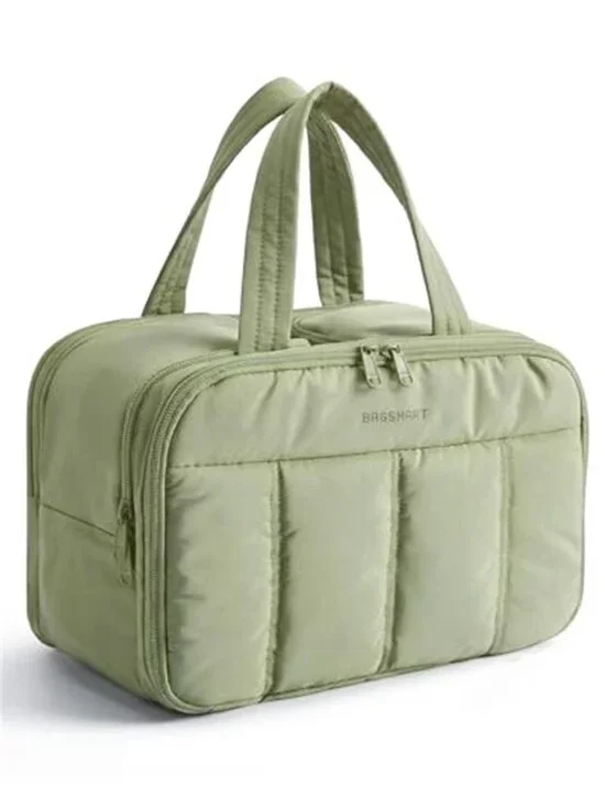 Large Travel Toiletry Bag Puffy Makeup Cosmetic Organizer Waterproof Carry Case