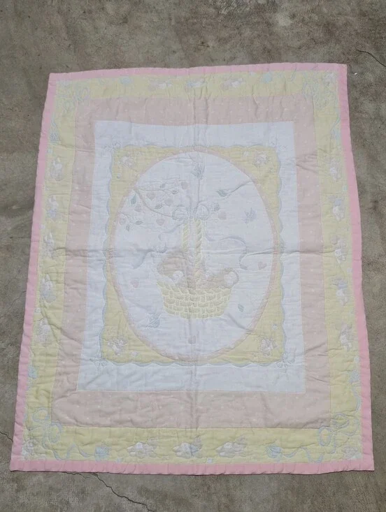 Handmade Baby Quilt Vintage