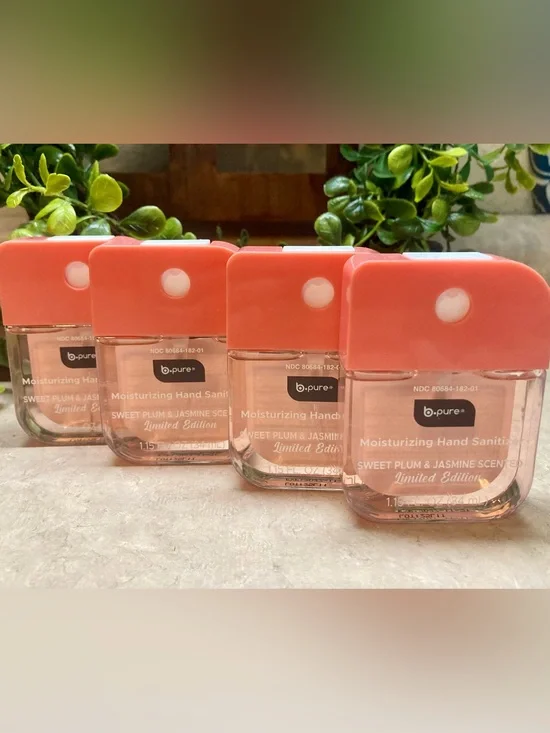 Sweet Plum & Jasmine Moisturizing Hand Sanitizers - Set of 4 Viral New Scent