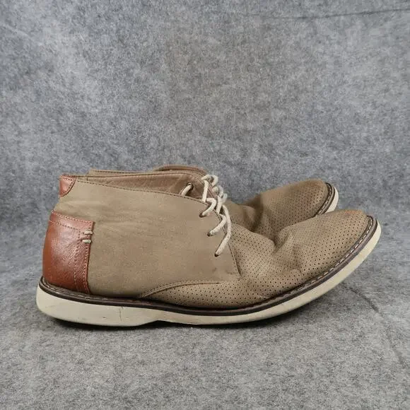 Madden Shoes Mens 9.5 Chukka Derby Boot Casual Devlyn Lace Up Brown Classic