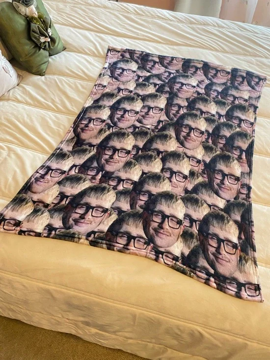 JOOST KLEIN Custom Photo Collage Throw Blanket Fleece NEW