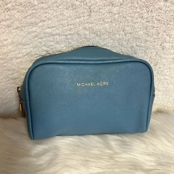 Michael Kors Blue Cosmetic Bag