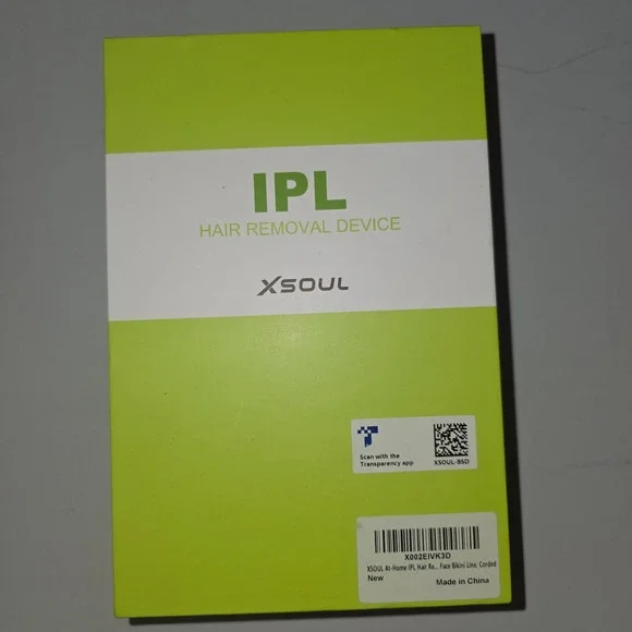 XSOUL IPL Hair Removal Device Unisex OS White New At-Home Laser Permanent Corded