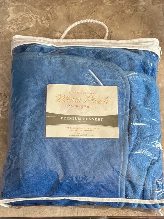 Premium Blanket - Blue Super Soft