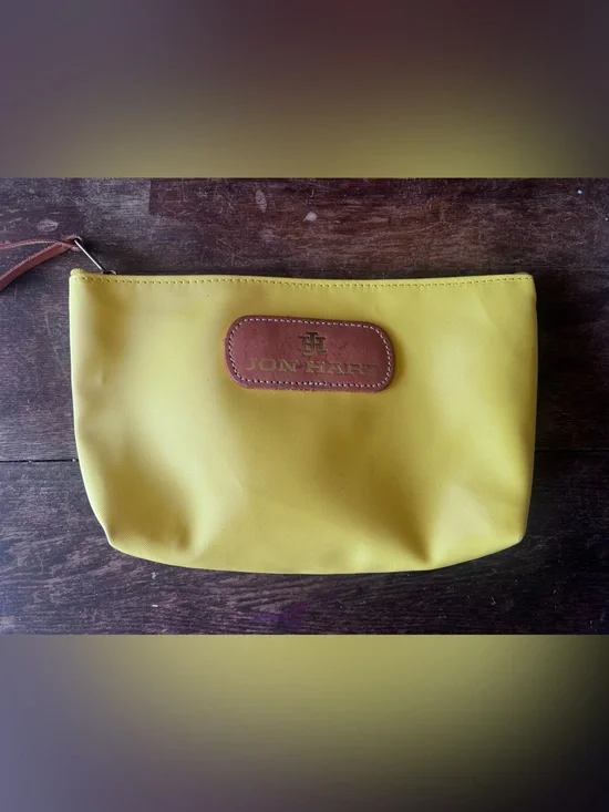 Jon hart Yellow Cosmetic Pouch
