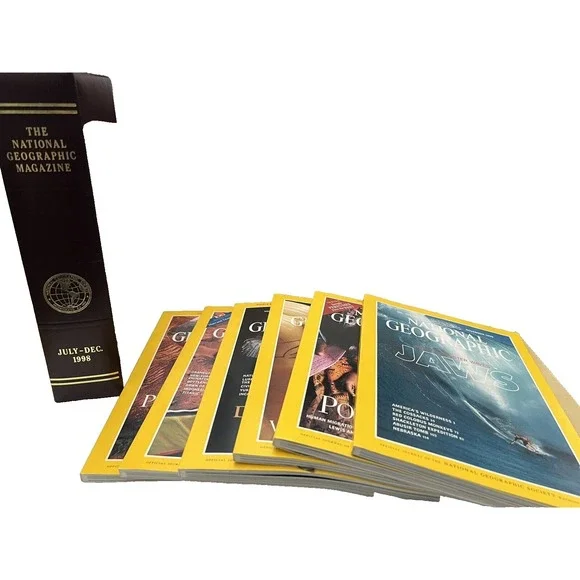 The National Geographic Magazine July - December 1998‎ with Cover Slip